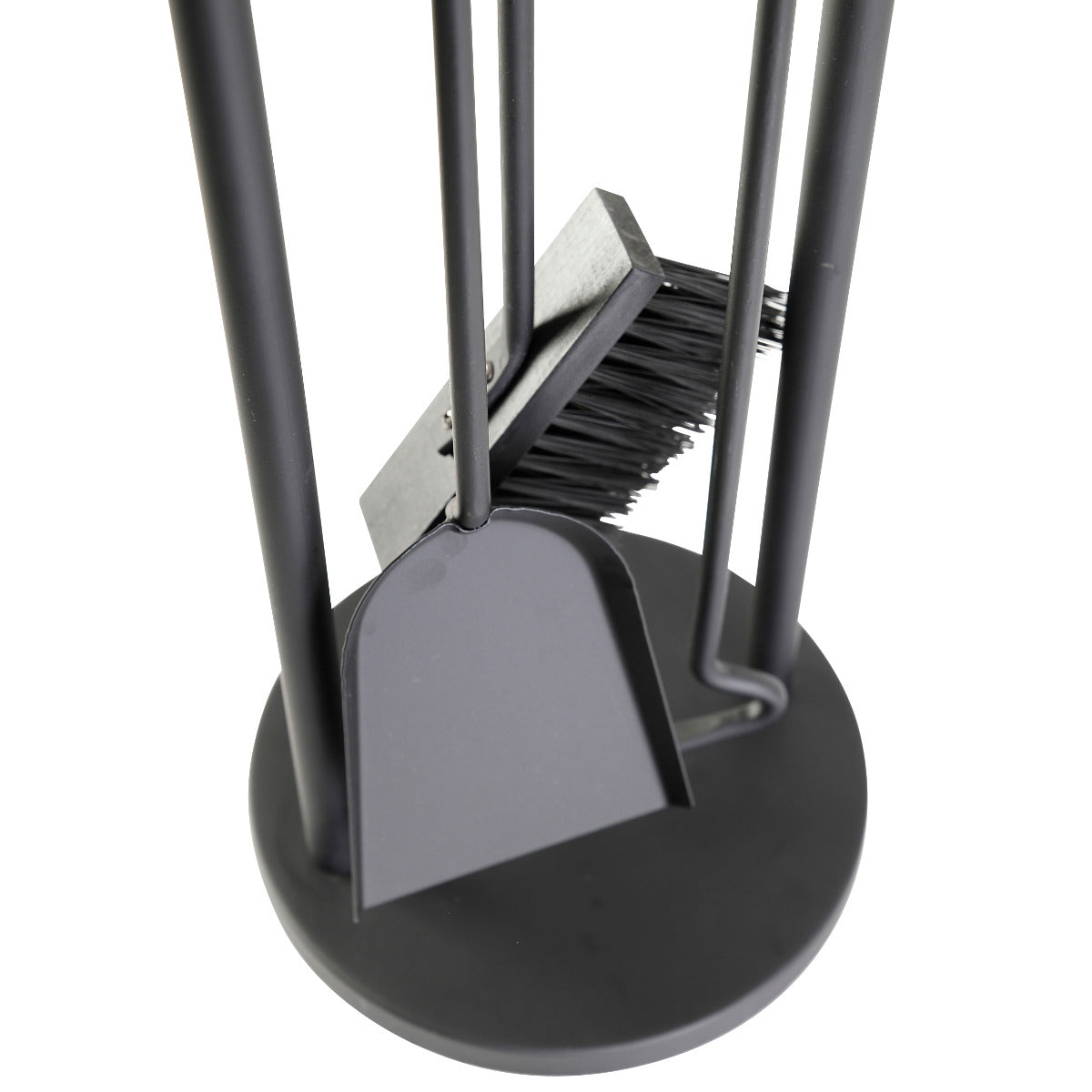 Schaufel und Besen Kaminbesteck 3 teilig schwarz ca. 70cm Komplettset | Klimaworld.com