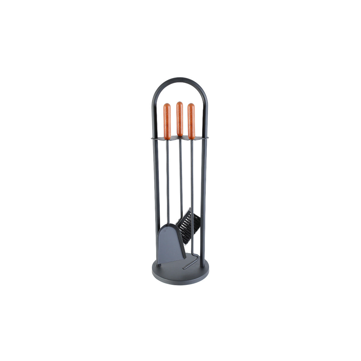 Kaminbesteck 3 teilig schwarz ca. 70cm Komplettset | Klimaworld.com