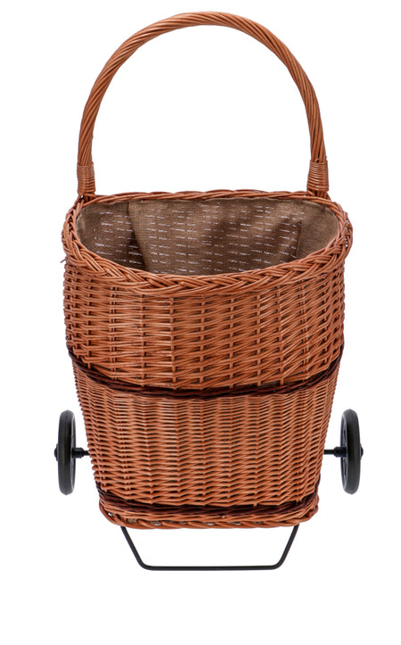 Kaminholzwagen, Holzwagen, zweifarbig gestreift ca. 48 x 45 x 50/80 cm