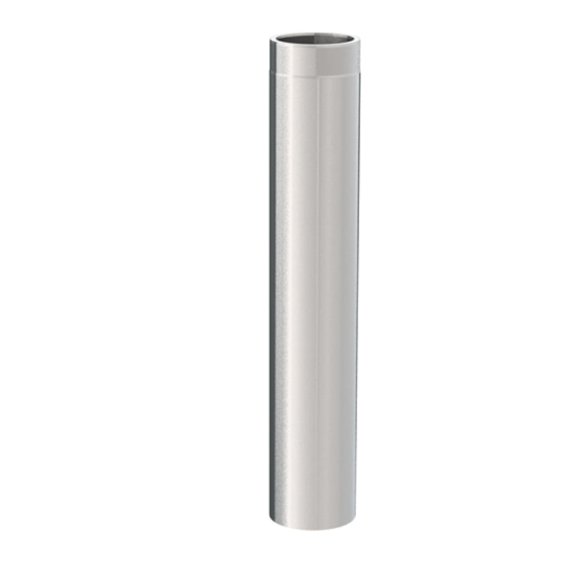 Jeremias Ofenrohr Längenelement 1000mm | Edelstahl gebürstet