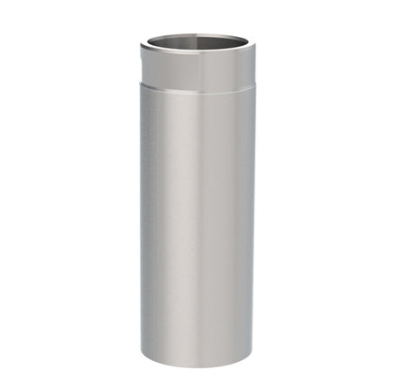 Jeremias Ofenrohr Längenelement 500 mm | Edelstahl gebürstet 