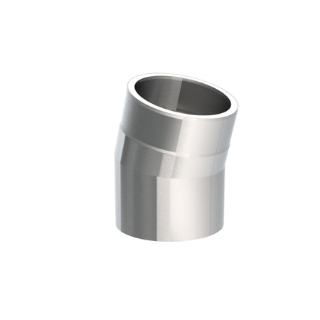 Jeremias Ofenrohr Winkel 15° ohne Tür | Edelstahl gebürstet