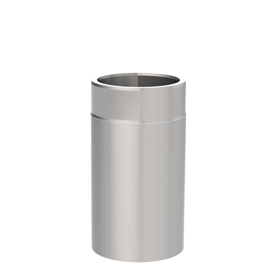 Jeremias Ofenrohr Längenelement 330mm | Edelstahl gebürstet