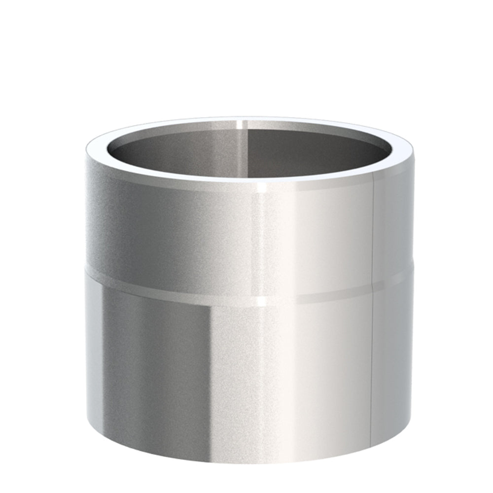 Jeremias Ofenrohr Längenelement 150mm | Edelstahl gebürstet