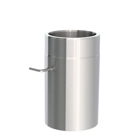 Jeremias Ofenrohr Längenelement 750mm+Drosselklappe| Edelstahl