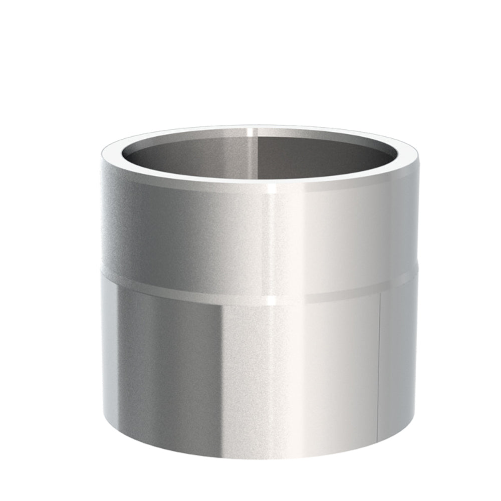 Jeremias Ofenrohr Längenelement 150 mm + Kondensatring | Edelstahl gebürstet | Ø 150 mm