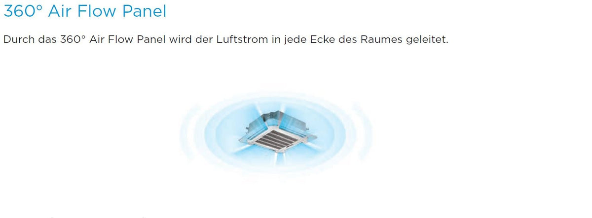 Deckenkassette MCD-55FNXD0 Inverter Midea 15,7kW | 55000 BTU
