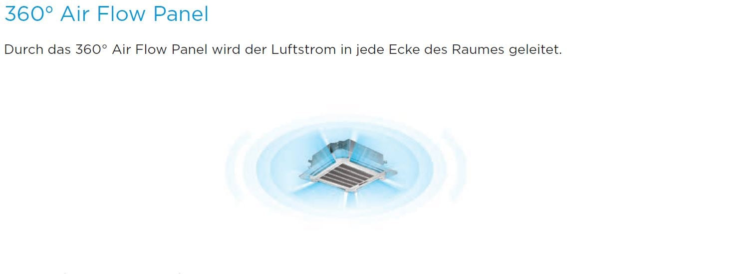 Deckenkassette MCD-55FNXD0 Inverter Midea 15,7kW | 55000 BTU
