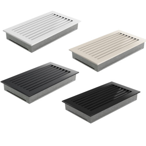 Kamin Lüftungsgitter Luftgitter Lamellengitter 17x37cm