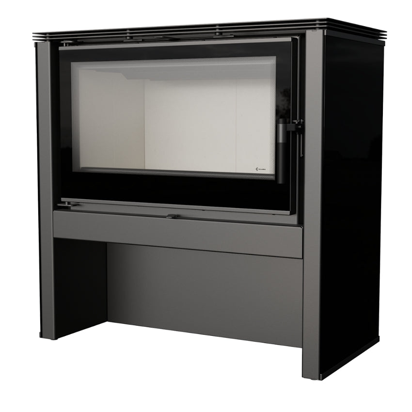 Kratki Kaminofen Juno 12 | schwarz | 12 kW | JUNO/12/C ➔ www.klimaworld.com