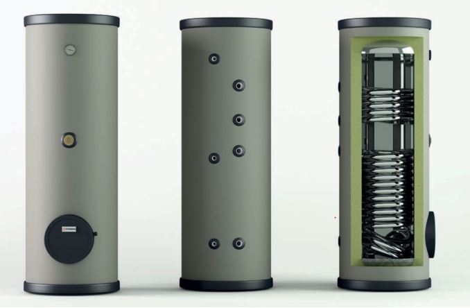 ThermoFlux Warmwasserspeicher TES-2WT 200 | Edelstahl | 2 WT bivalent ➔ www.klimaworld.com