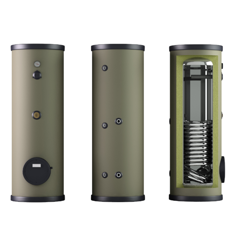 ThermoFlux Warmwasserspeicher TES-1WT 160 | Edelstahl | 1 WT  ➔ www.klimaworld.com