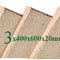 3x Vermiculite Brandschutzplatten | 400x600x20mm | Schamotte-Ersatz