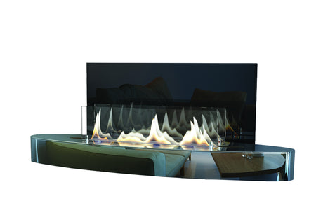 ebios-fire Wandkamin Elipse Wall - Einzelansicht Chrom