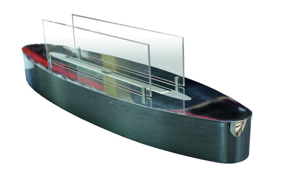 ebios-fire Tischkamin Elipse Base - Chrom