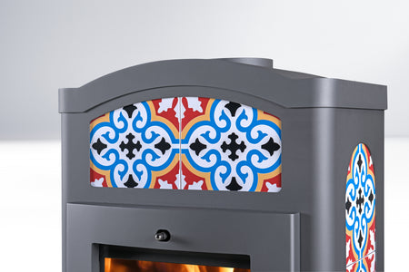 Thorma Kachelofen | Torino | Grau Oriental | 7 kW