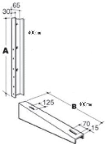 Klimaanlagen Wandkonsole 3-fach höhenverstellbare Wandkonsole Klimageräte 120 Kg