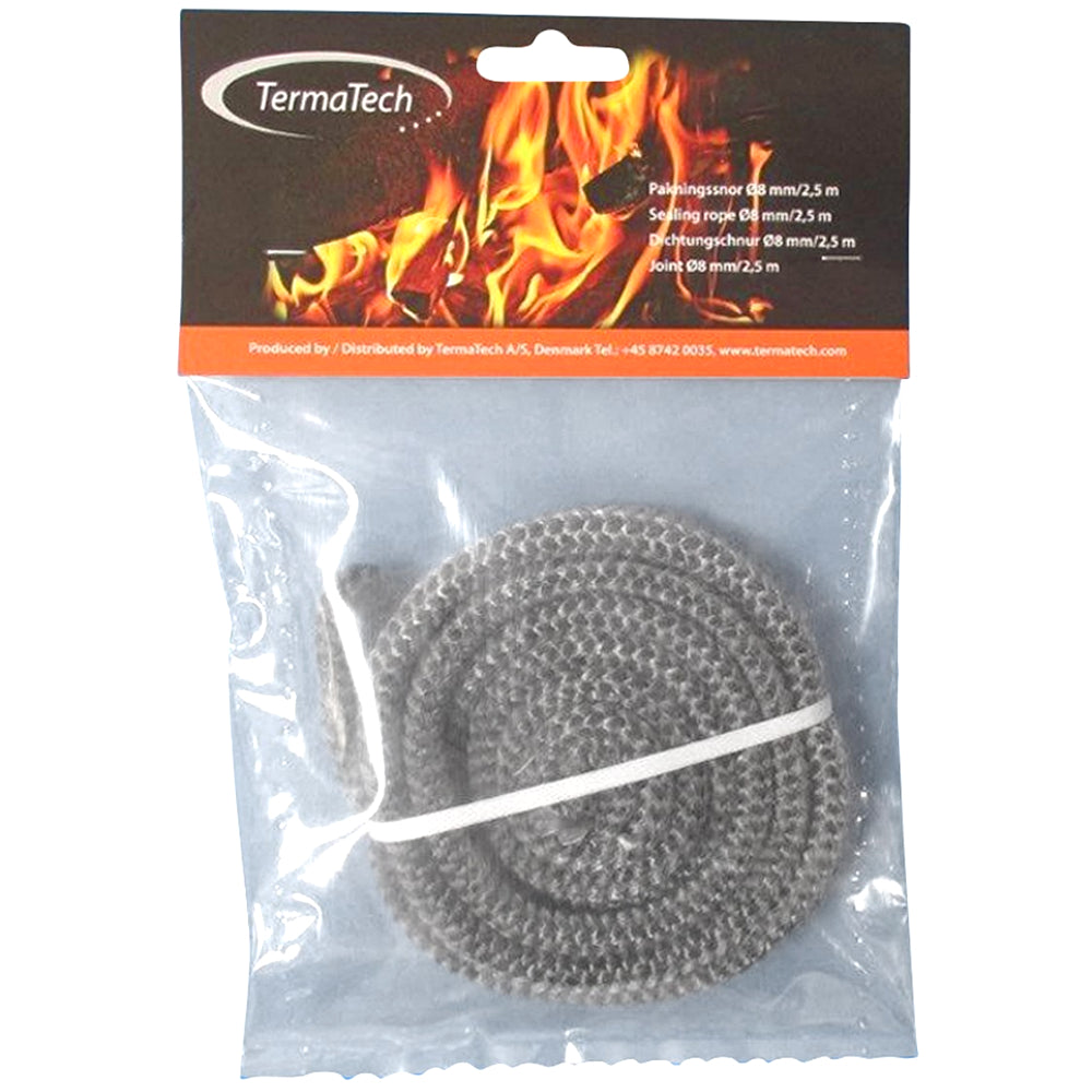 TermaTech | Dichtschnur weich | Ø 8 mm | Grau | 2,5 Meter