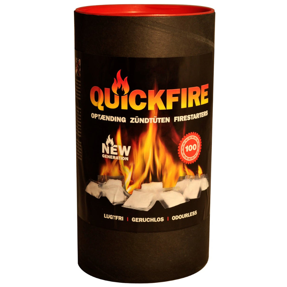 TermaTech | Anzünder QuickFire | 1 Packung mit 100 Stück
