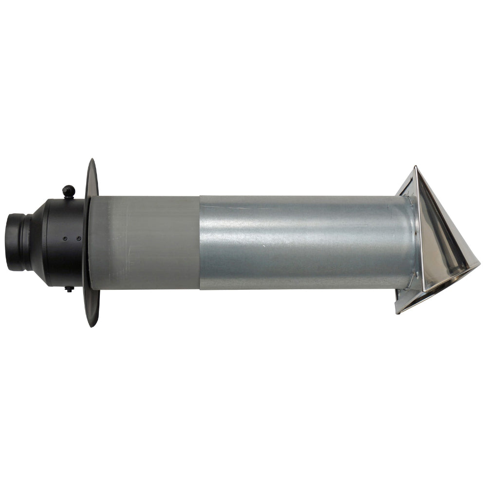 TermaTech | Verbrennungsluft-Set mit Klappe für Wandanschlüsse | Ø 125