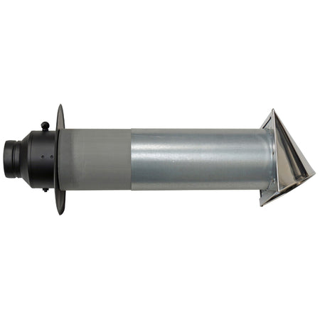 TermaTech | Verbrennungsluft-Set mit Klappe für Wandanschlüsse | Ø 125