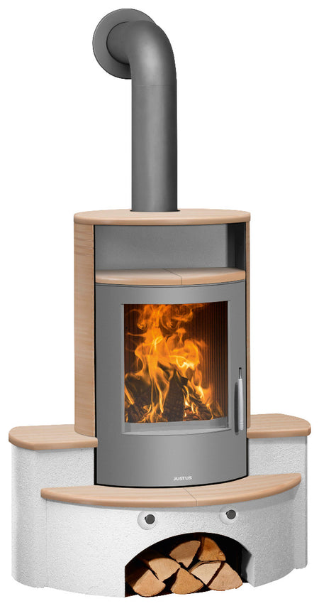Justus Kaminofen Kaskade 2.0 Keramik Corretto | klimaworld.com