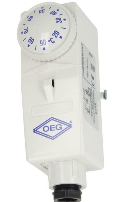 OEG Anlegethermostat BRC-A 20-90°C, außenliegende Verstellung 