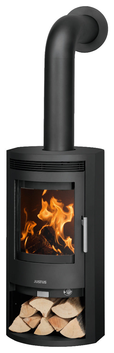 Justus Kaminofen Baltrum D 2.0 Stahl Schwarz | klimaworld.com