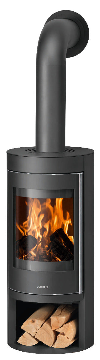Justus Kaminofen Mino 2.0 Abdeckplatte Stahl Schwarz | klimaworld.com
