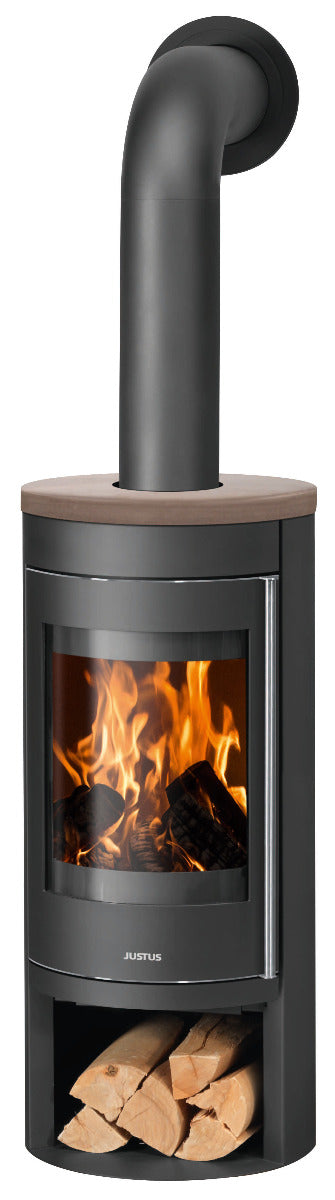 Justus Kaminofen Mino 2.0 Abdeckplatte Keramik Grappa | klimaworld.com