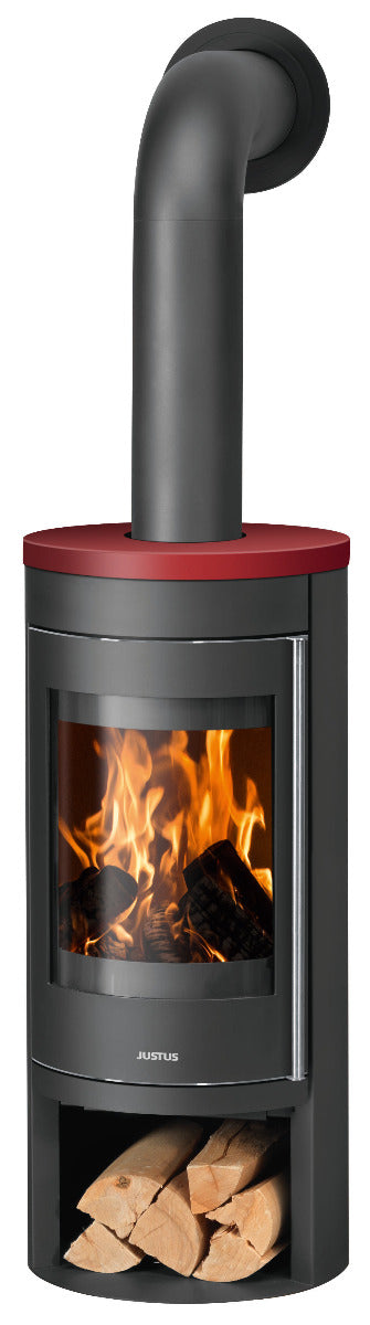 Justus Kaminofen Mino 2.0 Abdeckplatte Keramik Bordeauxrot | klimaworld.com