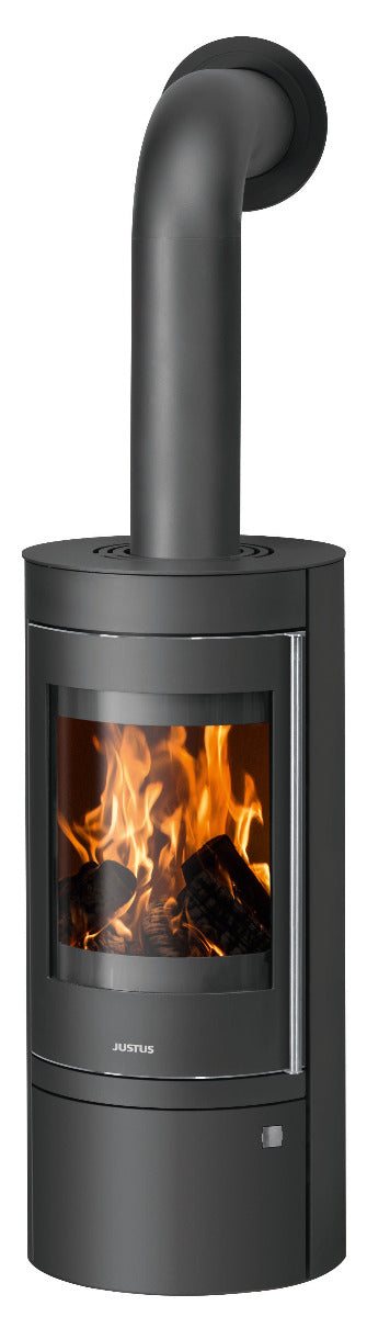 Justus Kaminofen Mino Top 2.0 Stahl Schwarz | klimaworld.com