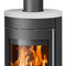 Justus | Kaminofen | Mino 2.0 | 5,5 kW | Top Keramik Seidenweiß