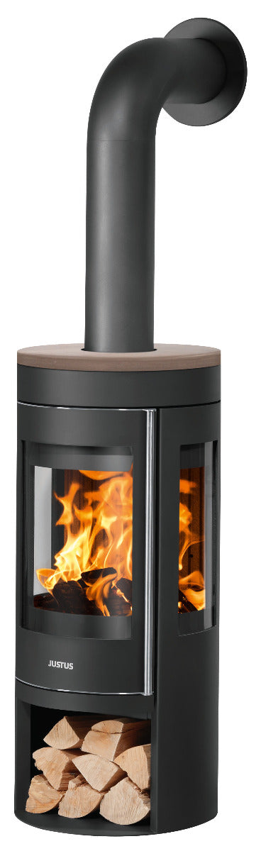 Justus Kaminofen Mino Trios 2.0 Keramik Grappa | Klimaworld.com
