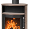 Justus | Kaminofen |  Island 7 2.0 | 7 kW | Keramik Grappa, Stahl Schwarz