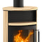 #Justus | Kaminofen | Island 5 2.0 | 5 kW | Sandstein, Stahl Schwarz