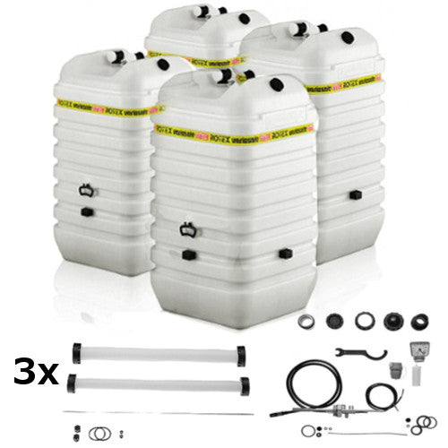 ROTEX Variosafe Heizöltank im Tank 4x1000 L + Grundpaket ANK+ 3xB2 VSF 