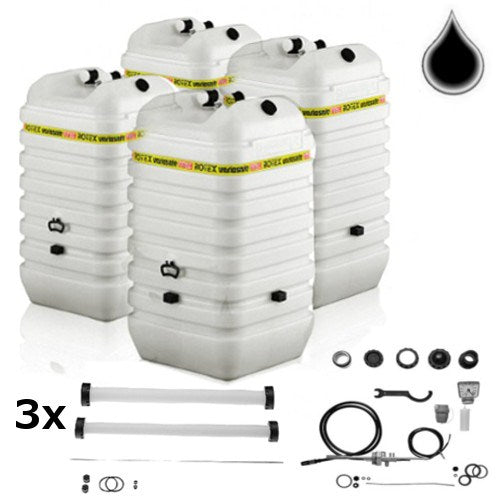 ROTEX Variosafe Heizöltank im Tank 4x1000 L + Grundpaket ANK+ 3xB2 VSF 