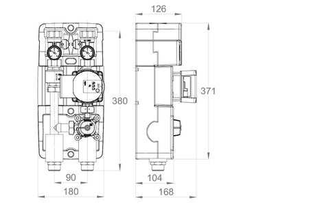 LK Armatur LK 90C Maßzeichnung
