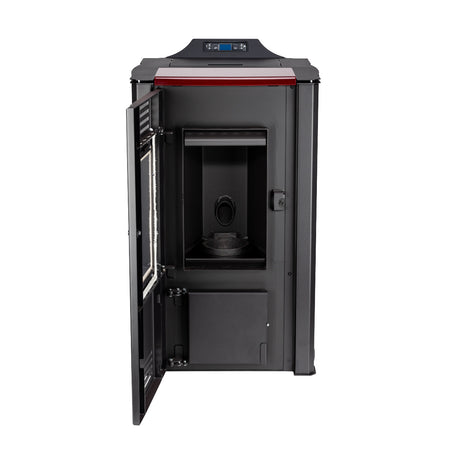 ThermoFlux Pelletofen INTERIO 14 mit 14 kW, offen | Klimaworld.com