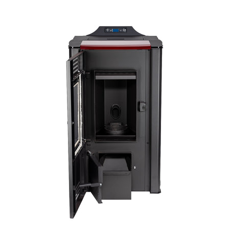 ThermoFlux Pelletofen INTERIO 14 mit 14 kW, unten offen | Klimaworld.com