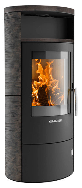 Oranier Kaminofen Polar 7-2.0 Stahl Schwarz, Keramik Namib | klimaworld.com