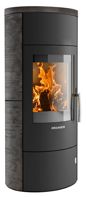 Oranier Kaminofen Polar W+ 2.0 Stahl Schwarz, Keramik Namib | klimaworld.com