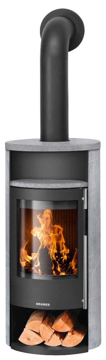 Oranier Kaminofen Polar Neo 4 | Stahl Schwarz, Speckstein | klimaworld.com