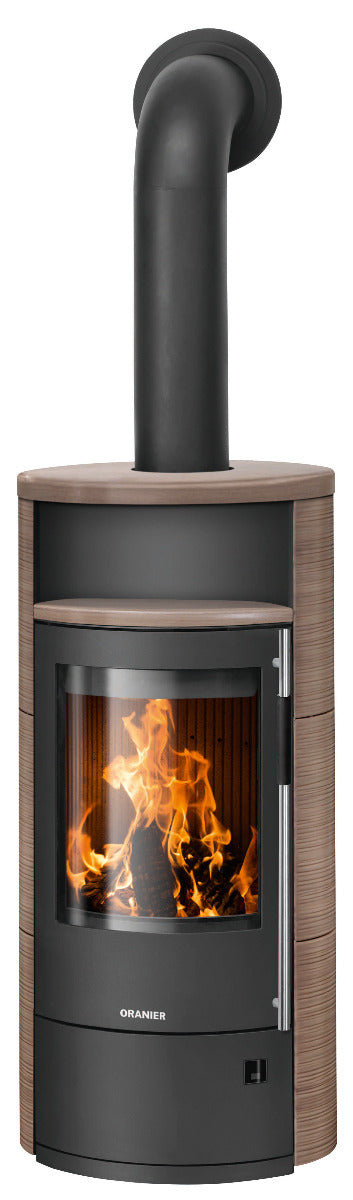 Oranier Kaminofen Polar Neo 4 | Stahl Schwarz, Keramik Grappa | klimaworld.com