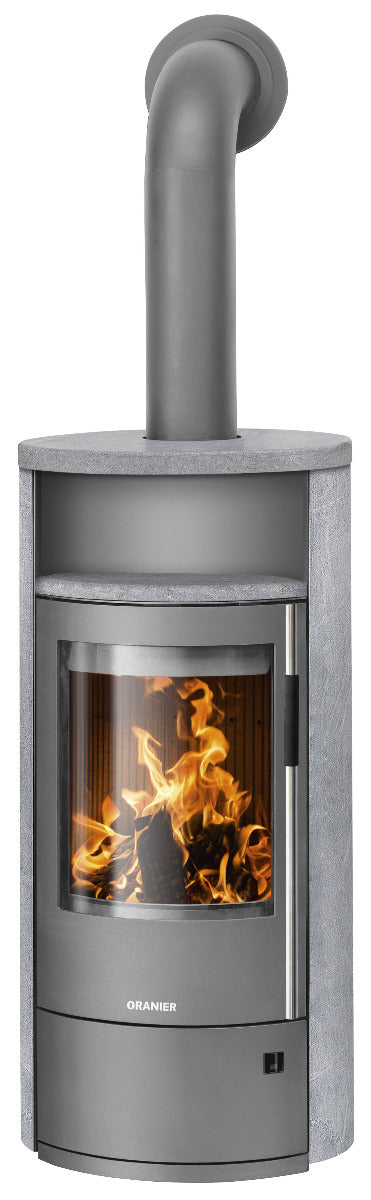 Oranier Kaminofen Polar Neo 6, Stahl Gussgrau, Speckstein | klimaworld.com
