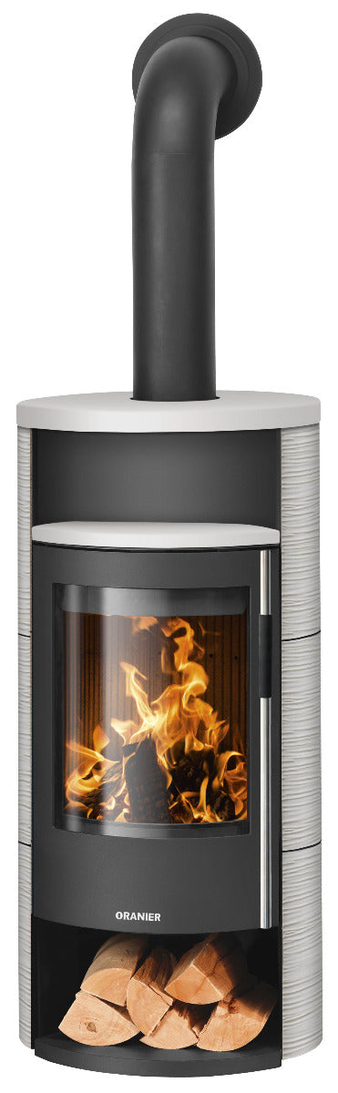 Oranier Polar Neo 6 Stahl Schwarz, Keramik Seidenweiß | klimaworld.com