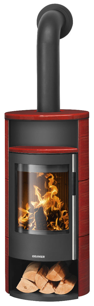 Oranier Polar Neo 6 Stahl Schwarz, Keramik Paprikarot | klimaworld.com