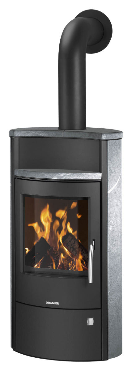 Oranier Kaminofen Pori 7 Stahl Schwarz, Speckstein | klimaworld.com