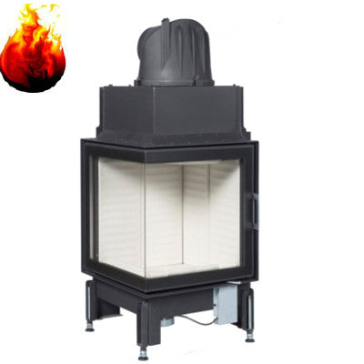 Austroflamm Eckkamineinsatz 55x55x51 K 2.0 mit 7 kW Speicherkamin raumluftunabhängig